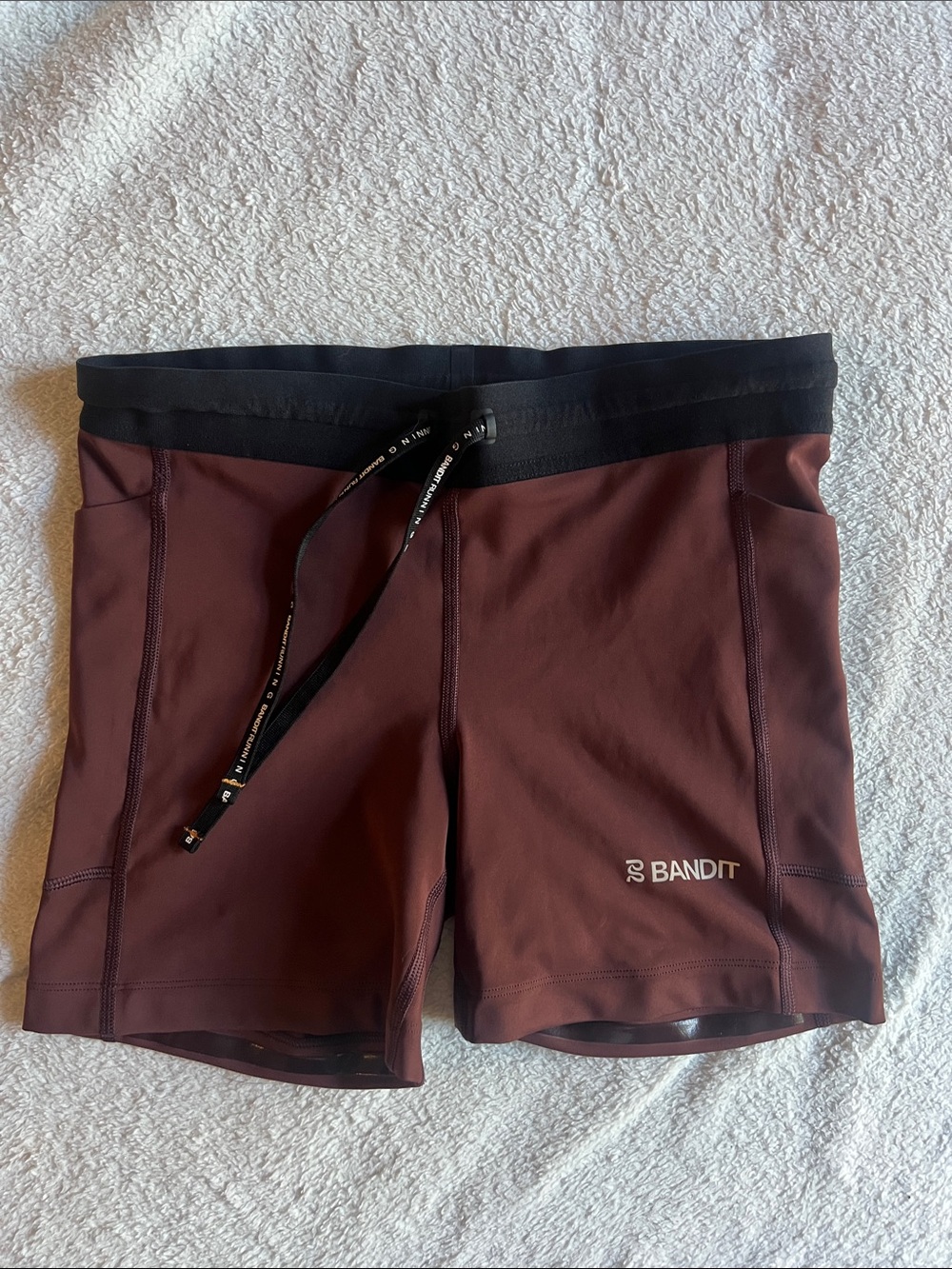 Bandit Stamina 5" Compression Shorts in Deep Cherry - Size: Small